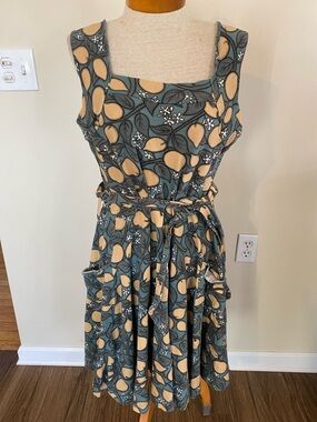 Effie’s Heart Lemon Print Dress. plus size 1X